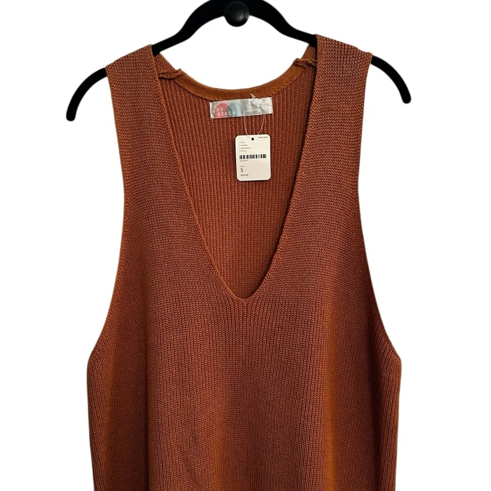 Free People FP Beach Sweater Knit Dress Relaxed Fit Boho Granola Girl Fall Vibes